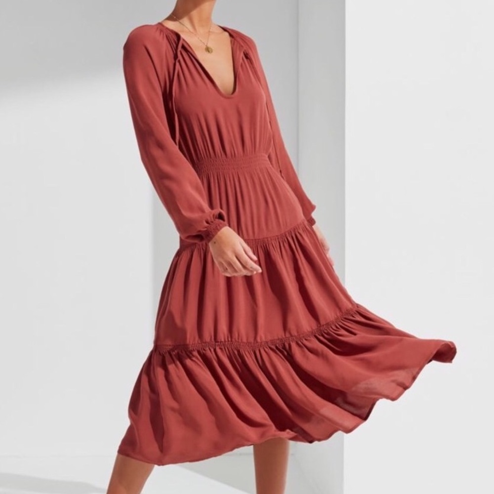 Urban Outfitters Reese Smocked Prairie Dress - Picture 1 of 8